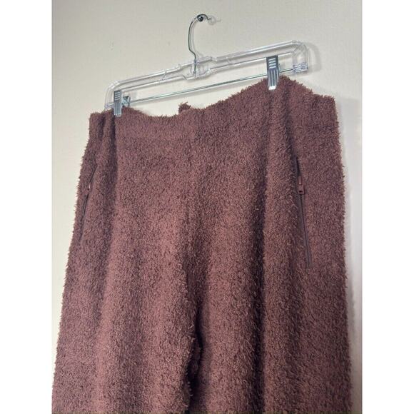 Skims NWT Boucle Teddy Cozy Knit Joggers Brown Fleece Sherpa Drawstring 2X-3X - Picture 6 of 11
